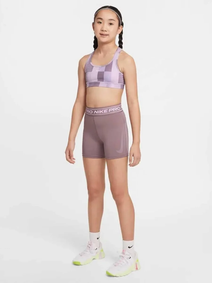Nike Pro top kids lilla - immagine 3