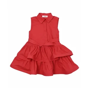 Vicolo abito kids rosso con balze