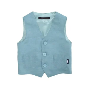 Daniele Alessandrini gilet kids verde con bottoni