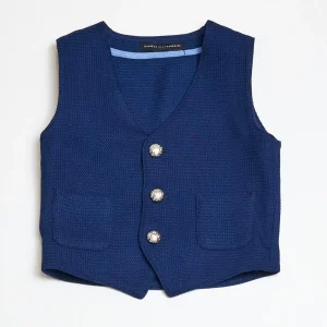 Daniele Alessandrini gilet blu neonati