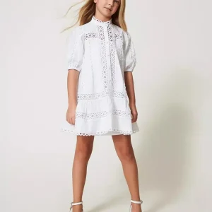 Twinset abito kids bianco