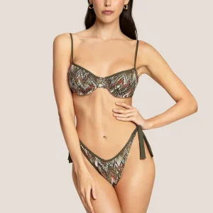 4Giveness Geometrical Net costume verde a balconcino