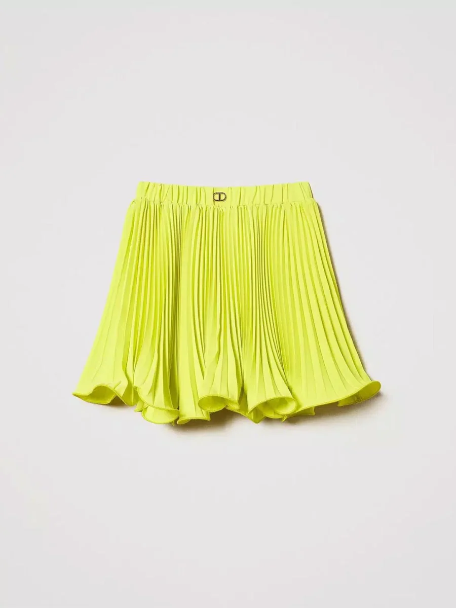 Twinset gonna kids giallo corta in plisseè - immagine 6
