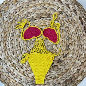Island Coco costume kids giallo trikini