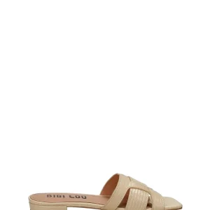 Bibi Lou Agrifogliola sandali beige martellata