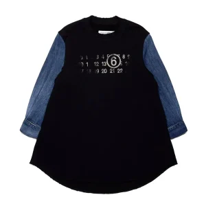 Maison Margiela abito kids nero e jeans