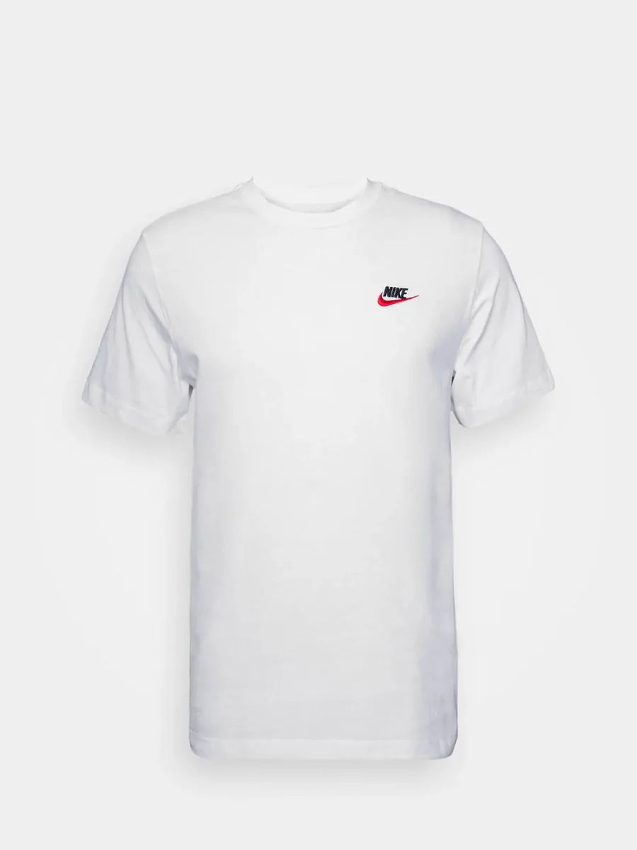 Nike t-shirt bianco con logo rosso - immagine 2
