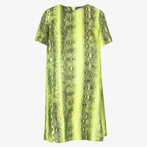 Abito mini a stampa pitonata