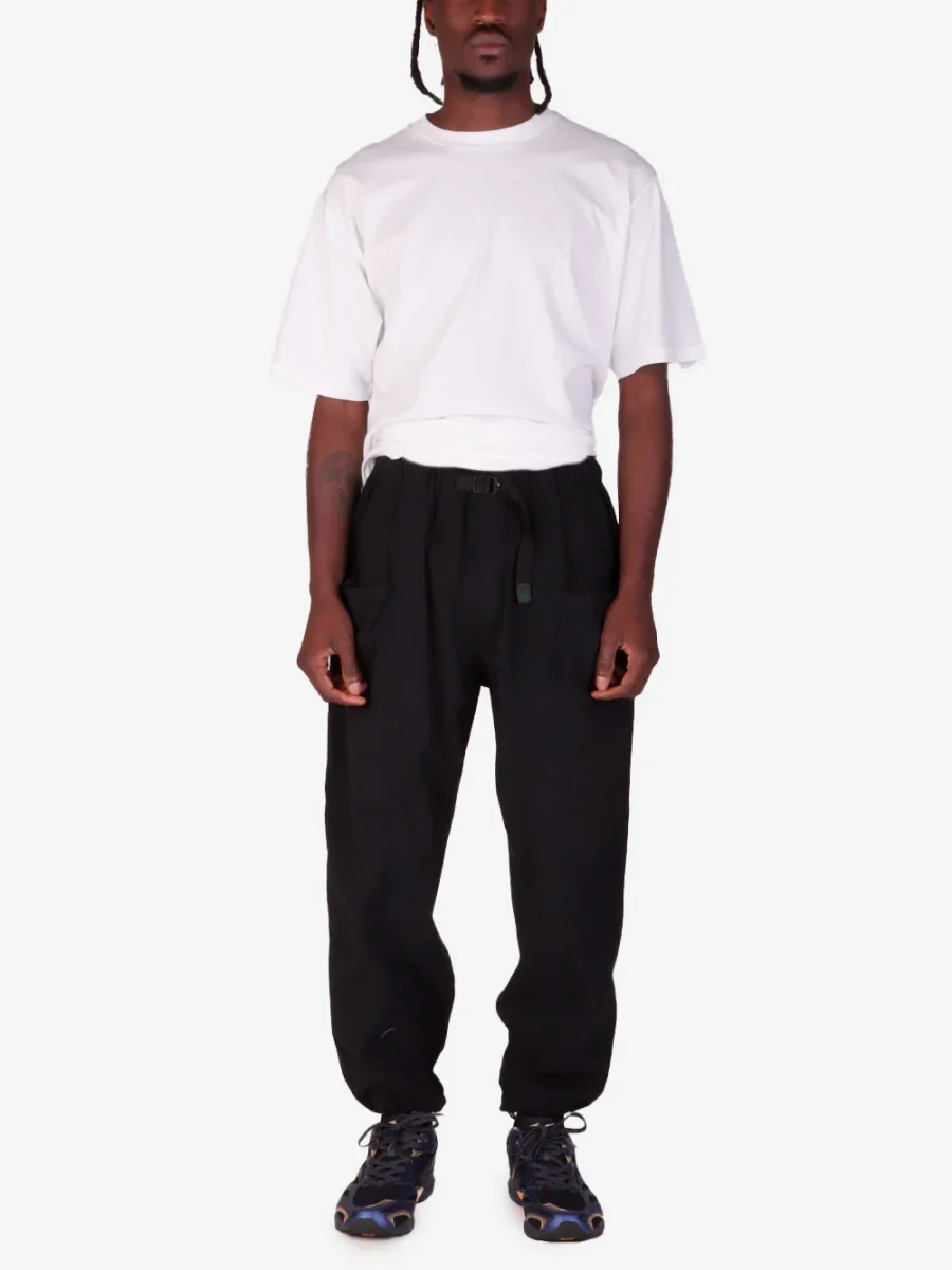Pantaloni CS Belted in nylon neri - immagine 3
