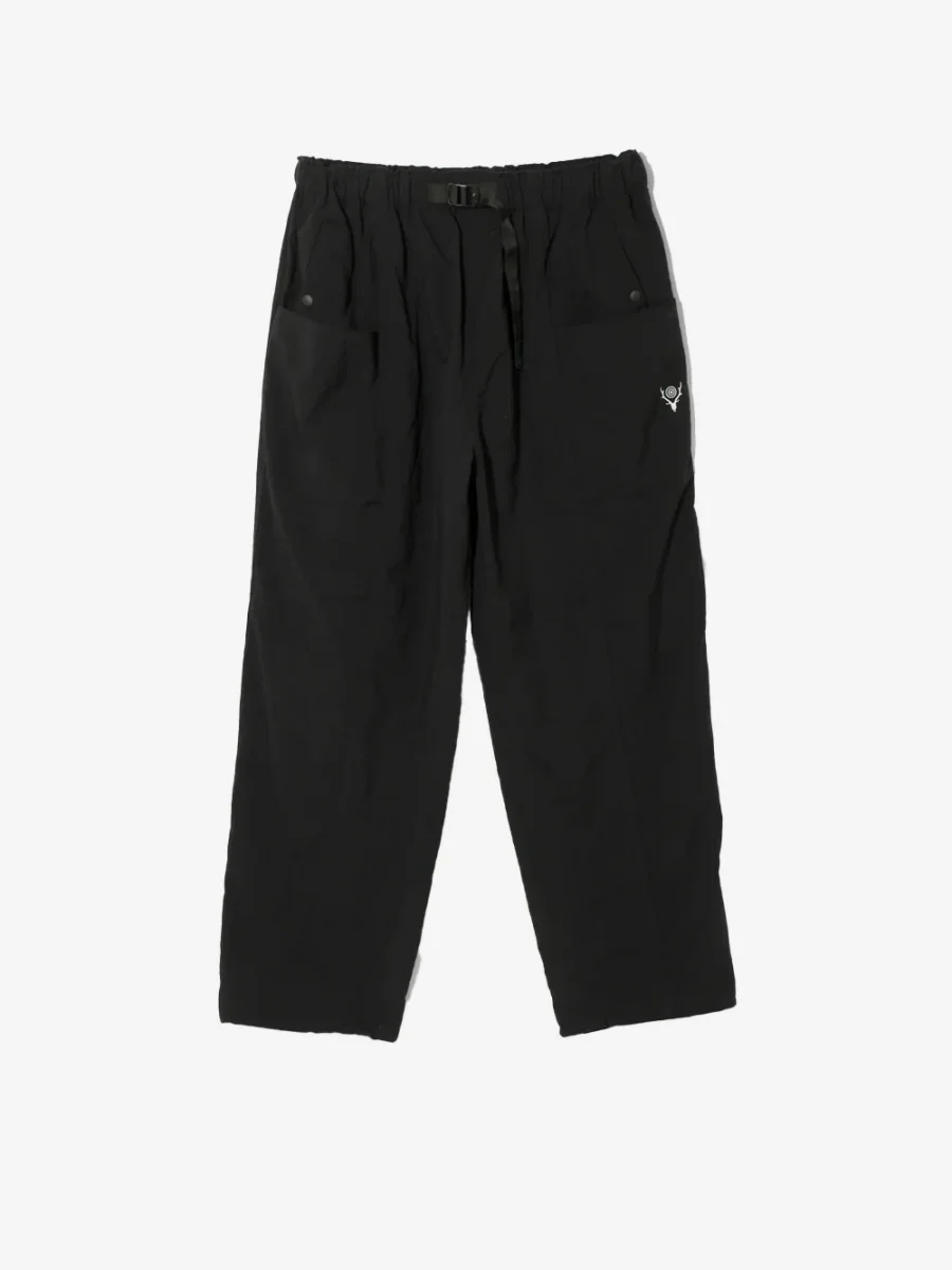Pantaloni CS Belted in nylon neri