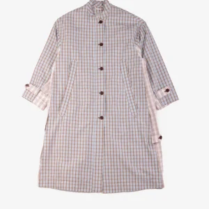 Trench a quadri con colletto