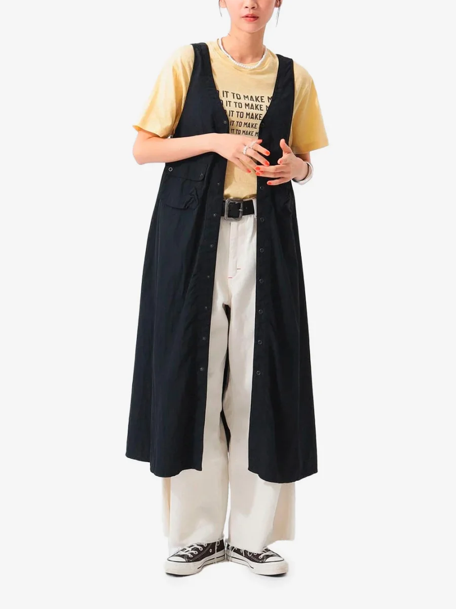 Abito Military nero Multifunzionale in Nylon Tussar C-1 - immagine 5