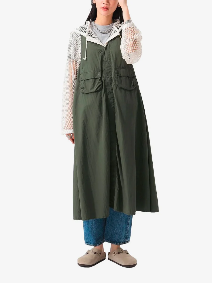 Abito Military verde Multifunzionale in Nylon Tussar C-1 - immagine 3