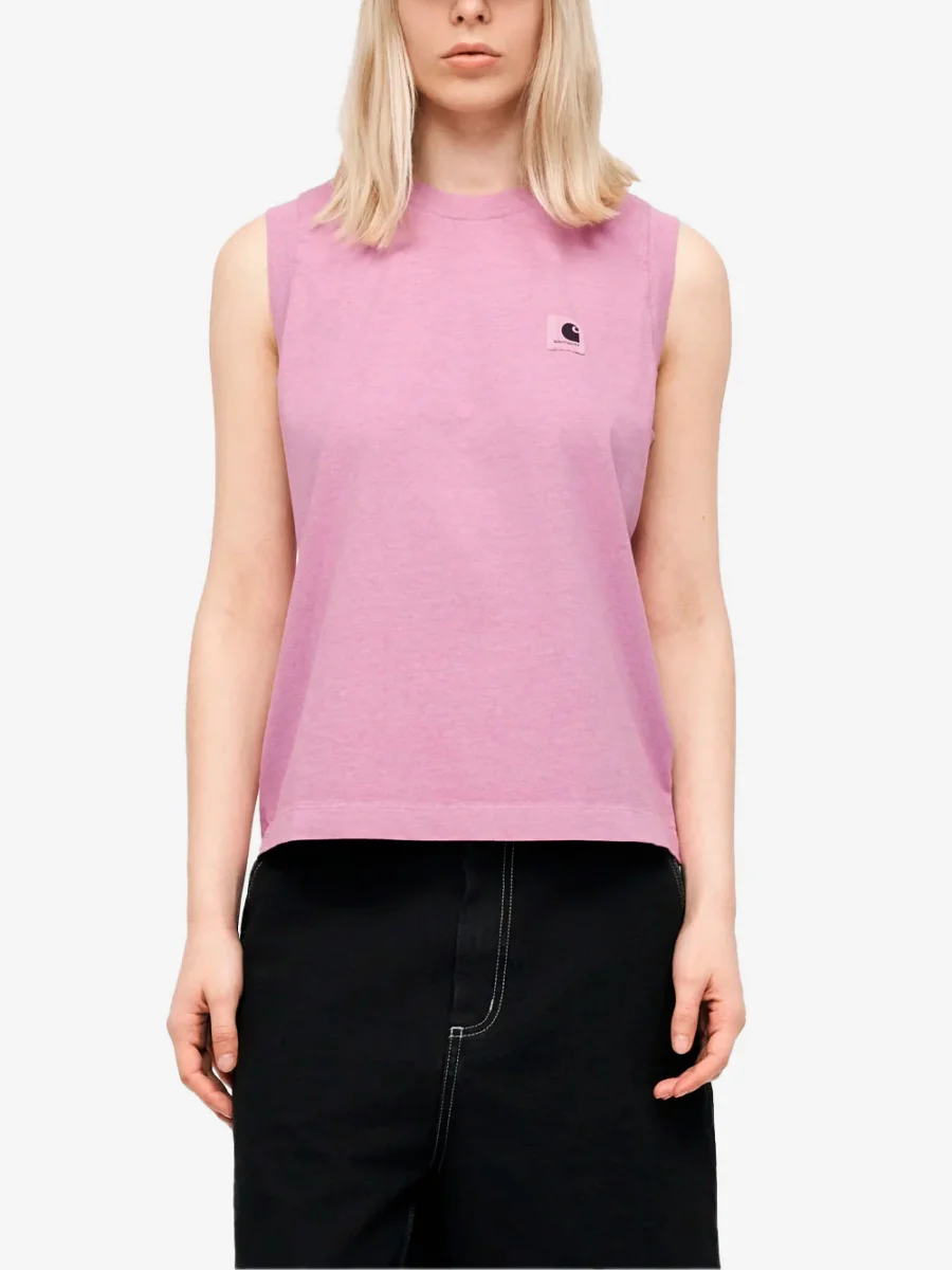 W Nelson A-shirt rosa con etichetta quadrata - immagine 4