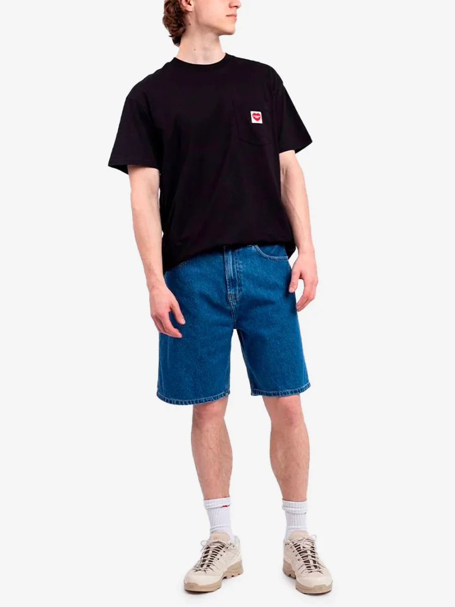 Nolan shorts in denim blu - immagine 3