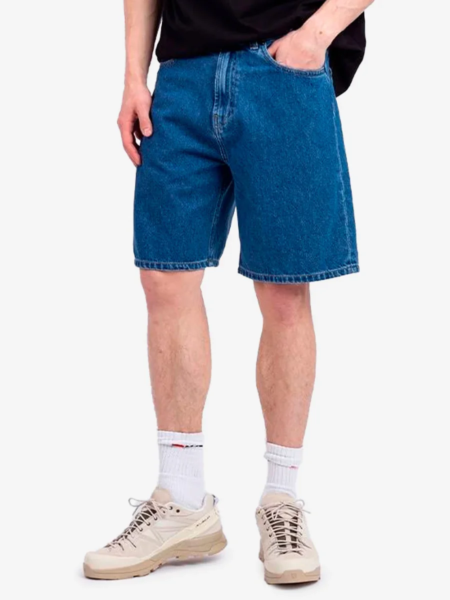 Nolan shorts in denim blu - immagine 4