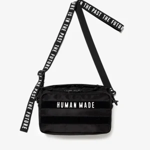 'Military Pouch' Borsa a tracolla piccola nera in nylon