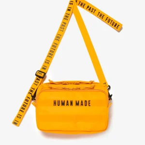 'Military Pouch' Borsa a tracolla piccola gialla in nylon