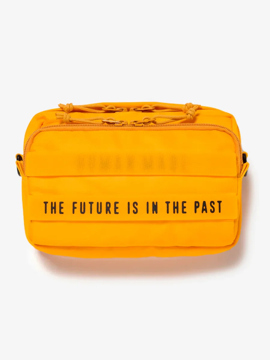 'Military Pouch' Borsa a tracolla piccola gialla in nylon - immagine 3