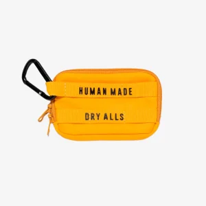 Military Card Case giallo con Moschettone