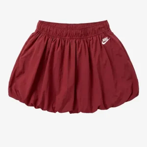 Gonna a palloncino corta in taffetà rossa